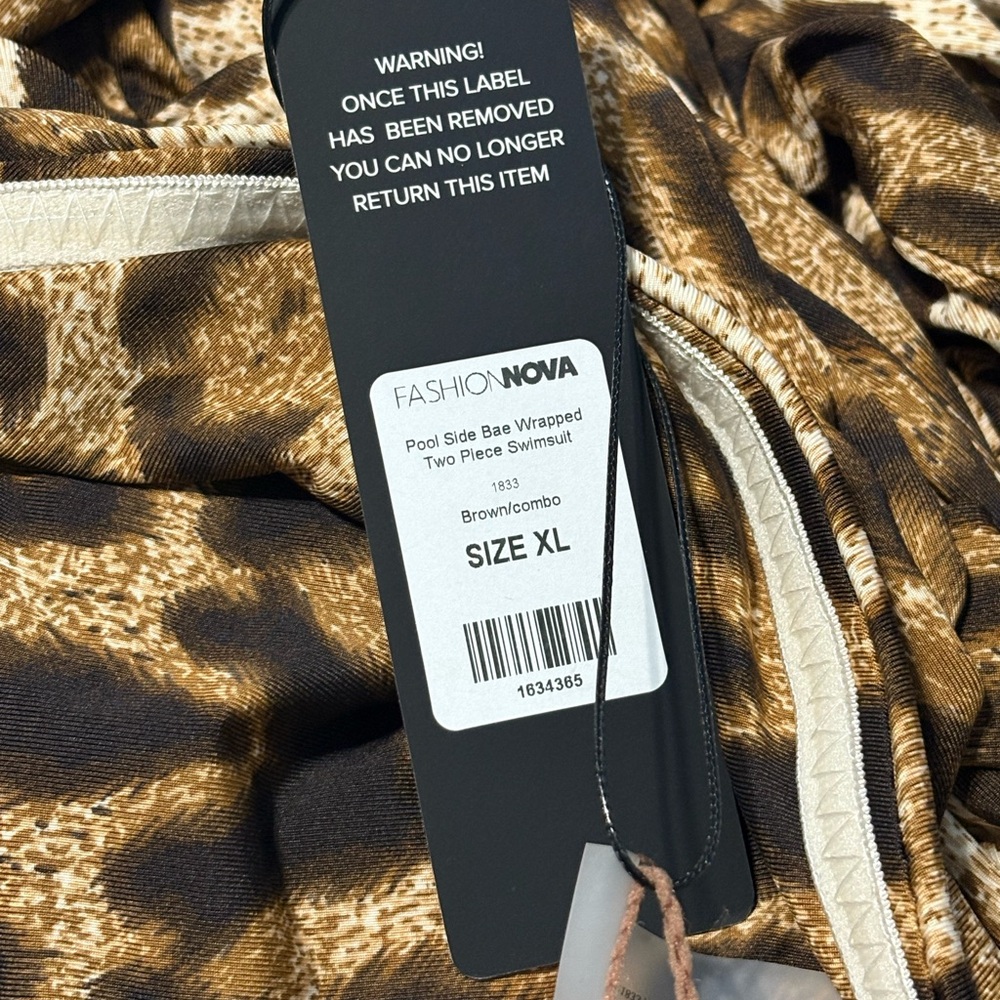 Fashion Nova Leopard Print Bikini - Picture 6 of 6